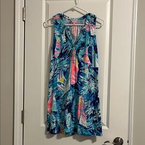 Lilly Pulitzer Vibrant Blue and Pink Dress